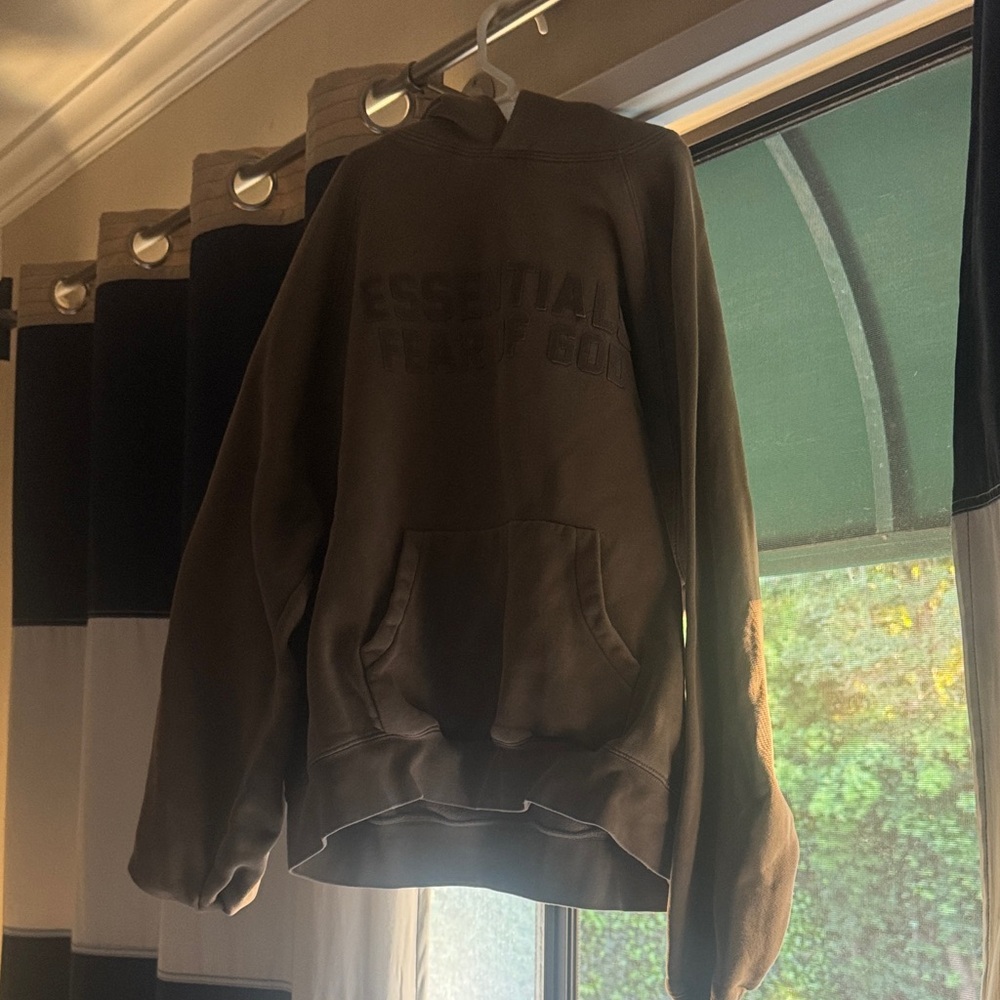 Fear of God Essentials Brown Hoodie